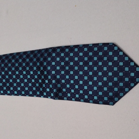 Stafford Performance Blue Light Blue Square Multiple Patterns Men's Tie NT#39 - Picture 2 of 13